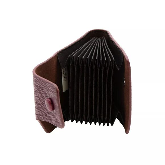 Gold Coast Burgundy Faux Leather Accordion Card Wallet with RFID Protection - Picture 7 of 8